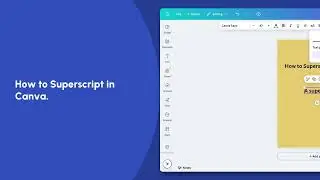 How to Superscript in Canva? | Canva Tutorials | Trainn