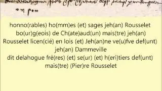 Généalogie Initiation 186 à la Paléographie Paléography, enchaînements de lettres pour former des mo