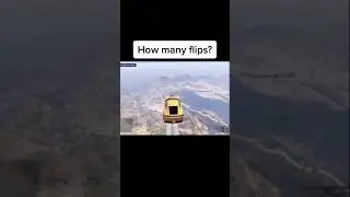Gta 5 Highest Jump : Can You Count The Flips? 🤔  #Shorts #short #Gta5shorts youtube shorts