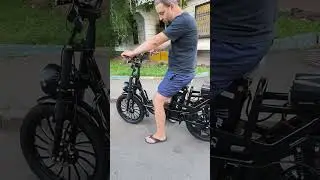 электровелосипед Monster BLACK X (20' дюймов колёса). В ДВИЖЕНИИ...🏍️