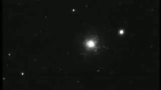 M15 globular cluster live view with cctv camera on telescope