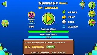 [GD] SUMMARY BY DANOLEX (DAILY LEVEL) (ALL COINS) | GEOMETRY DASH 2.11