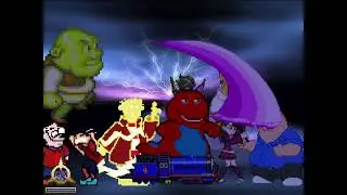 MUGEN Fight - Team The Eds vs. Team Barney (14th Anniversary Special)