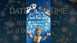 Elsa Birthday invite video [frozen theme]