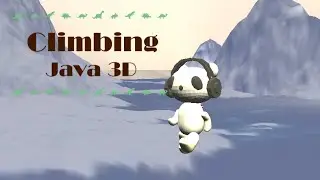 Java 3D: Climbing Bear/クマの山登り