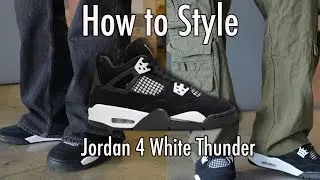 How to Style Jordan 4 White Thunder PART 2