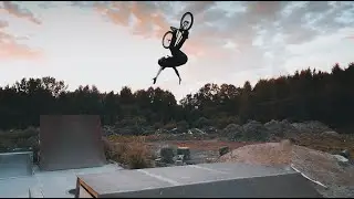 Тест BMX парка построенного своими руками!