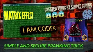 HOW TO MAKE VIRUS. MATRIX EFFECT || PRANKING TRICK || COMPLETELY SECURE.👆👆🤙🤙