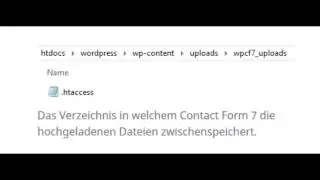 Contact Form 7 Upload Verzeichnis