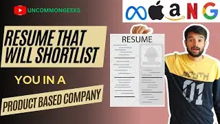 Build your resume from scratch in 15 minute|Get a chance to get shortlisted in product based company