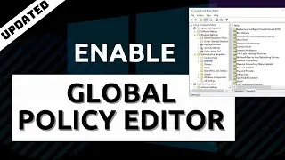 How to Enable Global Policy Editor | gpedit.msc missing
