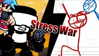 "Stress War" - Dick Figures ("Flame War") X Stress (FNF)