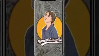 Honey Nway Oo Cartoon Portrait Logo ❤️❤️❤️ 