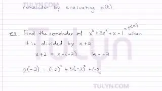 Polynomial Division Remainder Theorem