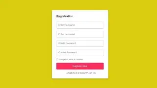How To Create Registration Form Using HTML CSS 🔥 @mrcodebox33