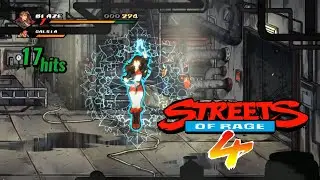 Street Of Rage 4 - Combos - Blaze Gameplay