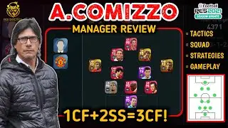 A. COMIZZO (1CF+2SS) MANAGER REVIEW | PLAYS LIKE A 3 CF MANAGER IN PES 2021 MOBILE