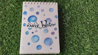 world water day poster water day painting coloured pencil shading bubble painting bubbles