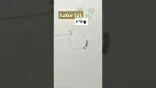 туториал на колечко из бисера и бусин