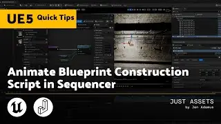 Unreal Engine Quick Tip | Animate Blueprint Construction Script in Sequencer