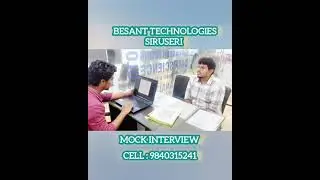 Sql Mock Interview Conducted in Besant Technologies Siruseri......💥 ..... 🔥