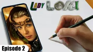 how to draw lady loki | lady loki drawing | lady loki sylvie drawing | part 2