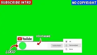Subscribe and press the Bell icon no copyright | Subscribe and All notification bell icon intro