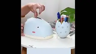 Cartoon Style Draw Paper Box Pulls Smoothly Tissue Storage Case Plastic Napkin Paper Organizer