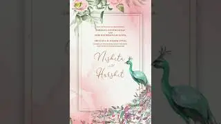 Wedding E invitation of Nishita with Harshit at Pratap mahal Ajmer | Motion Graphics |
