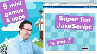 JavaScript tutorial 12/24: Keyboard and Mouse | Mini game projects | Coding for beginners