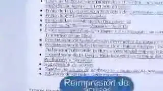 Impresion de un acuse