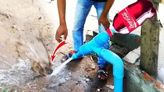 Amazing lady  Idea to fix PVC pipe low pressure most people don't know 