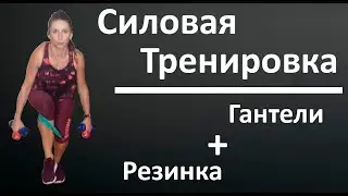 Weight training: Fitness elastic band + Dumbbells | You Fitness Star