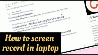How to screen record on laptop