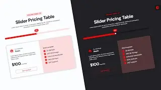 Pricing Table With Perfect Range Slider Using HTML CSS & JavaScript