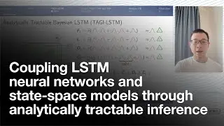 Coupling LSTM neural networks and state-space models through analytically tractable inference