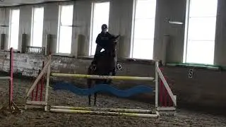 sprangtrening på stall Bergan 27.02.19