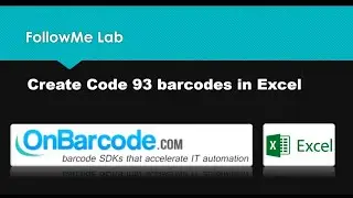 Excel Code 93 barcode image maker: create, print Code 93 images in MS Excel