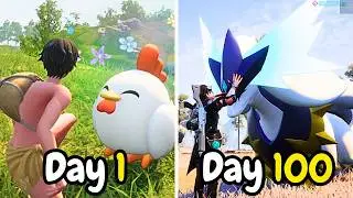 I Spent 100 days in Palworld (Feybreak Update)