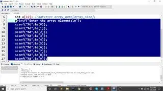 Problem 1 - Read and Display array elements