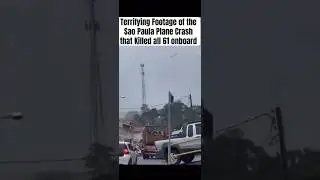 Terrifying footage of the fatal  São Paulo plane Crash #plane #planecrash #saopaulo #fyptiktok