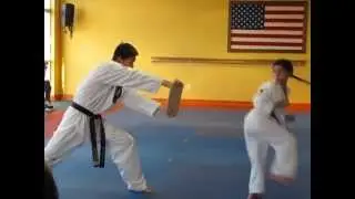 Gabriella breaking board