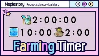 [Maplestory] Meso Farming Timer / 10-min EXP Coupon