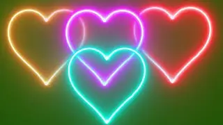 Top 10 Neon Love and Heart Effects Animation Green Screen Video Free