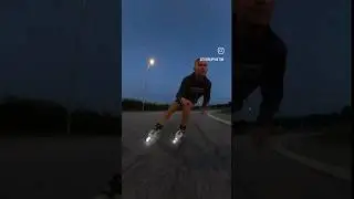 Sunset circles 🌆 Moonbeam wheels are 🔥 #crossover #lightning #rollerblade
