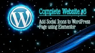 How to add Social icons to WordPress using Elementor || Website in Word Press || Design Pixel