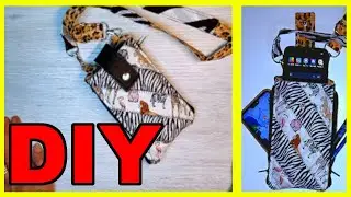 DIY  Porta Smartphone ASTUCCIO Multitasche in Tessuto vendi e guadagna Cucito facile fai da te