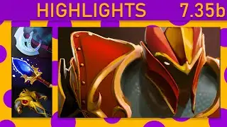 ✨Dragon Knight 80% Kill participation! Mid Highlights 7.35b - Dota 2 Top MMR