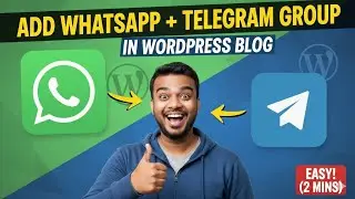 How to Add WhatsApp Channel & Telegram Group in WordPress Blog (Step-by-Step Guide) 