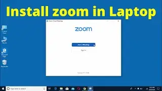 How To Download Zoom on PC / Laptop / Computer / Windows 10 || Install zoom app